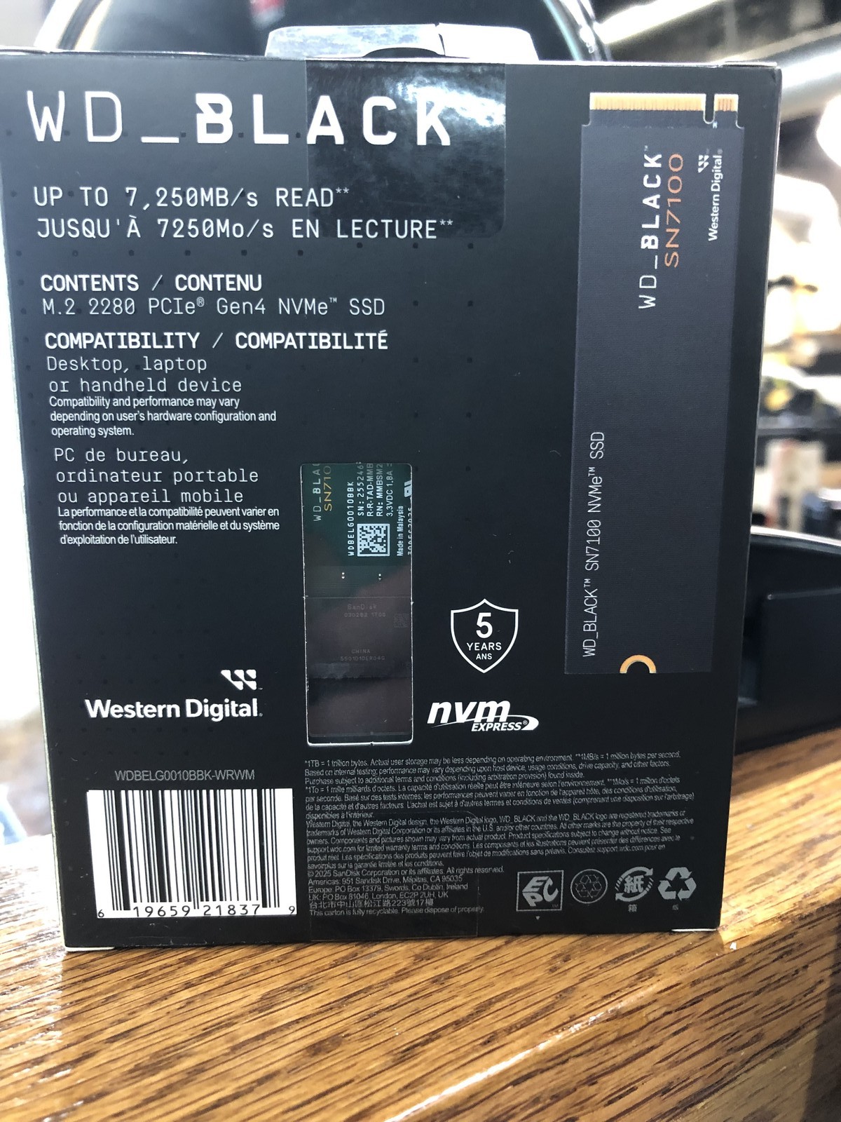 WD BLACK SN7100 HARD DRIVE