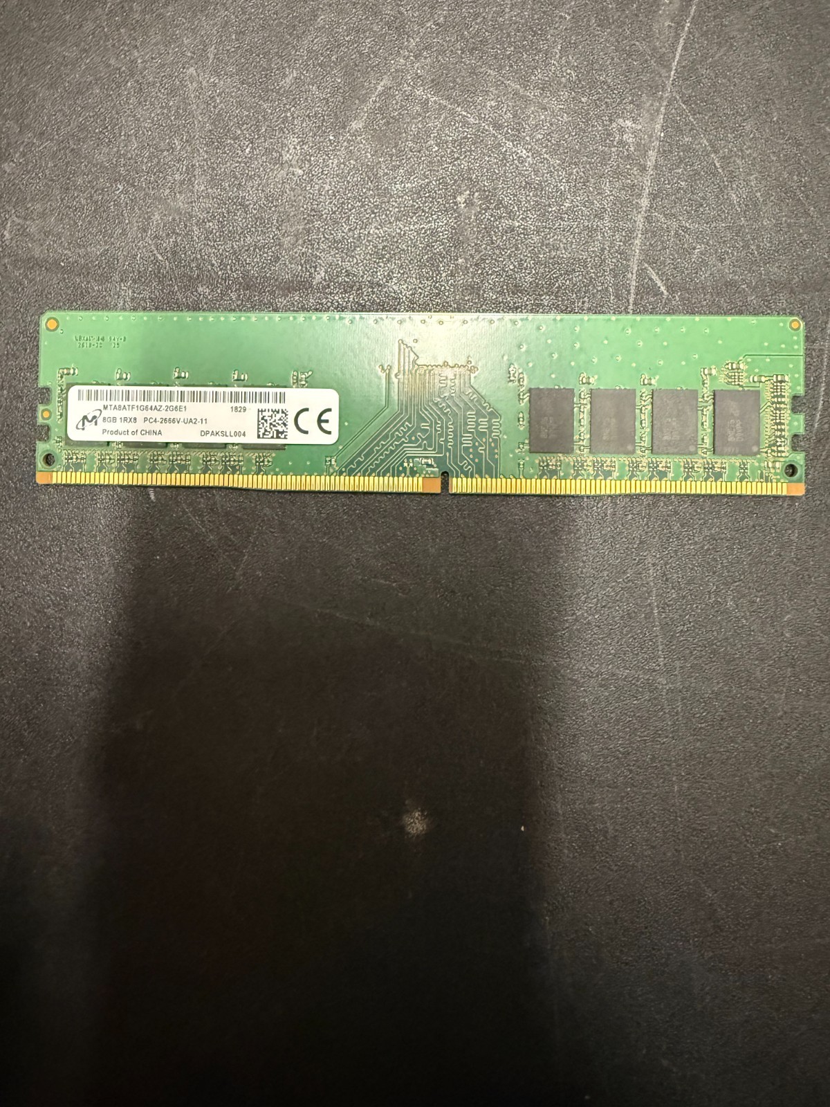 Micron 8GB DDR4 2666MHz Desktop RAM 1Rx8 PC4-21300 MTA8ATF1G64AZ-2G6E1