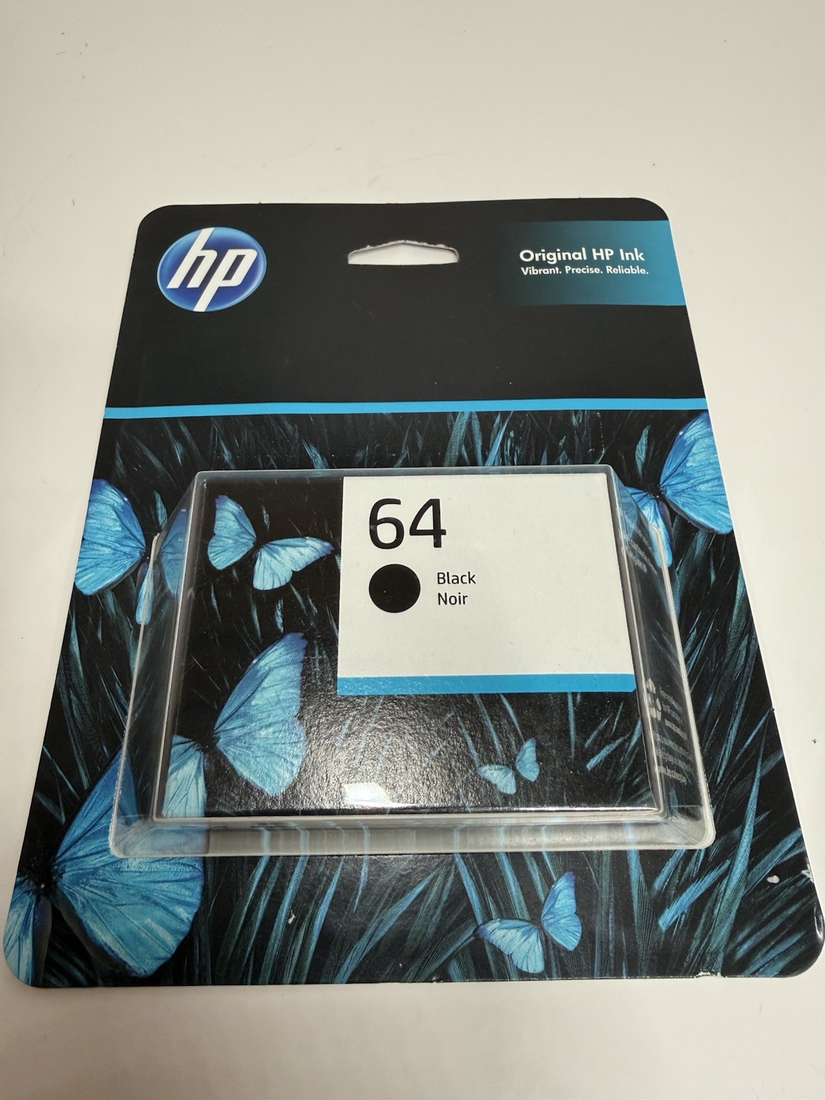New HP 64 Black Original Ink Cartridge, ~200 pages, N9J90AN#140