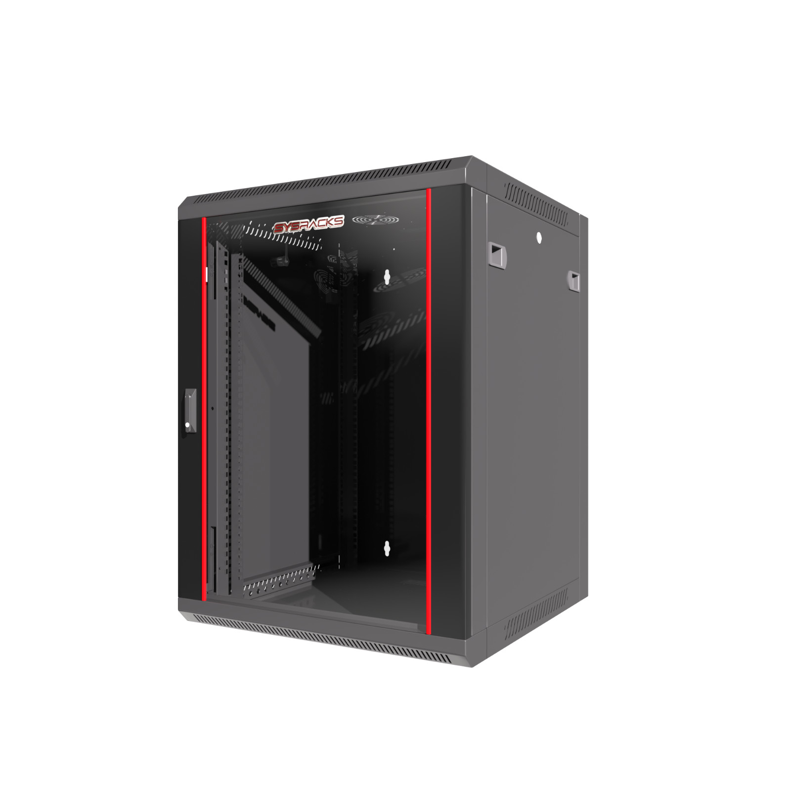 Server Rack 15U Wall Mount Cabinet Locking Networking Data Enclosure – 18-inch D
