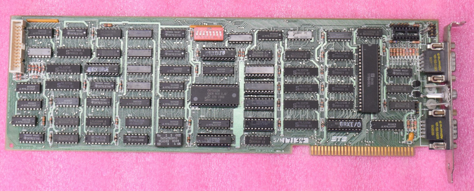 STB Systems GRAPHIX PLUS II MDA CGA 8bit ISA Card for 5150 5160 PC XT – TESTED