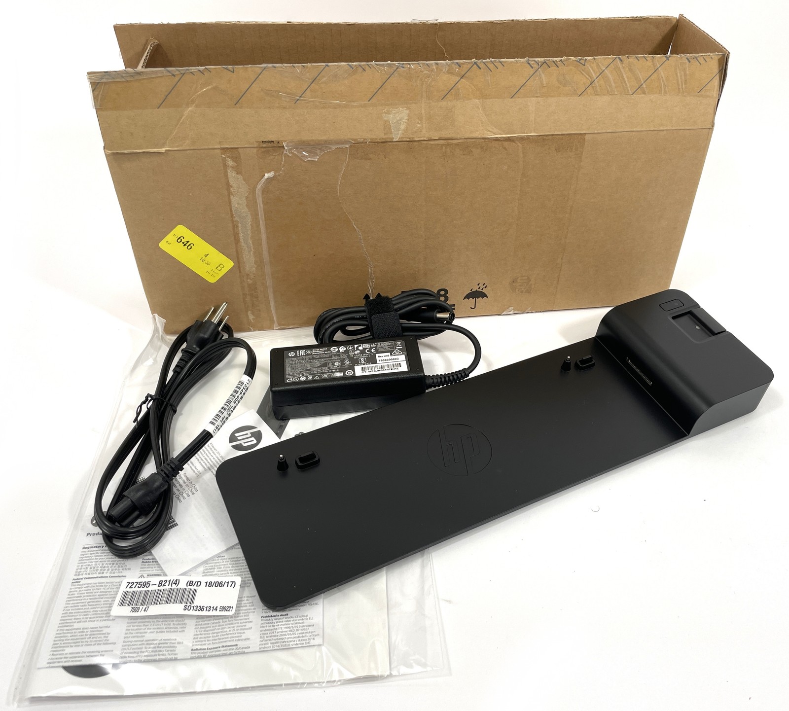NEW Open Box HP UltraSlim Docking Station 2013 D9Y32AA#ABA for EliteBook Folio