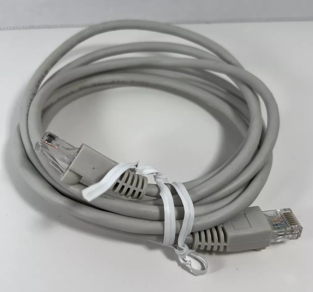 White Cable for Ethernet E240122 TIA/EIA 568B 24AWGx4P CAT. 5E 3ft Long