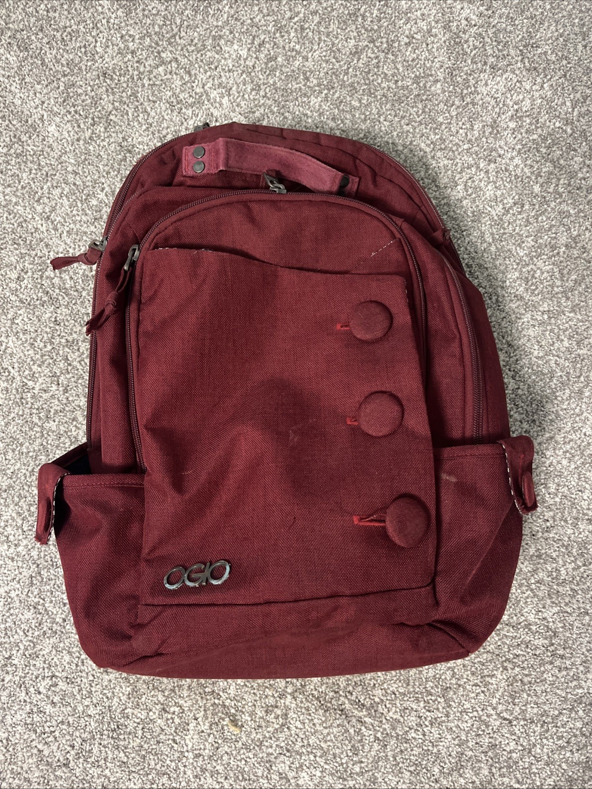 OGIO Melrose Burgundy Laptop Backpack 17″ Padded Travel Bag with Compartments