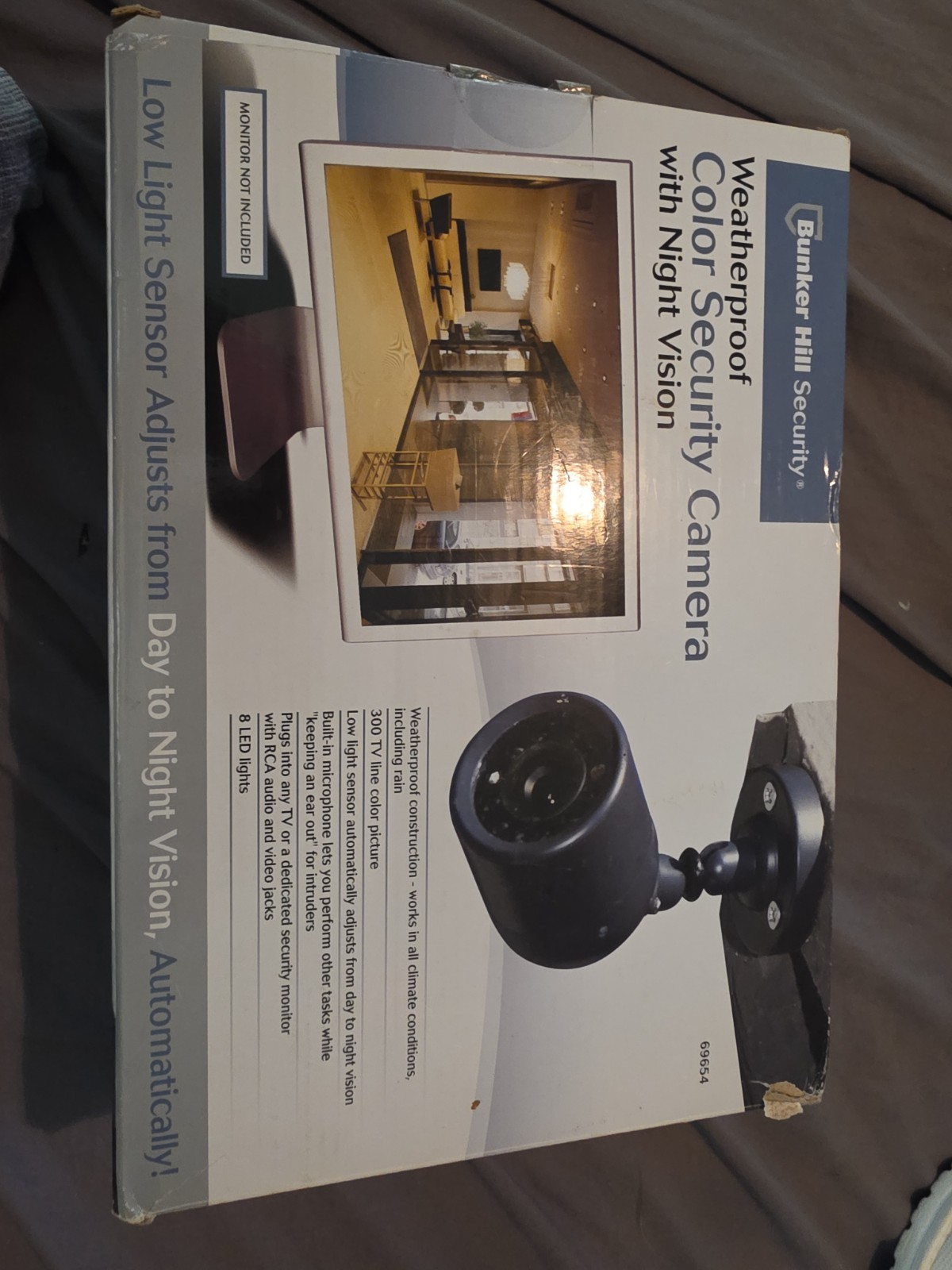 Bunker Hill Black Weatherproof Color Security Camera OB (HPB027213)