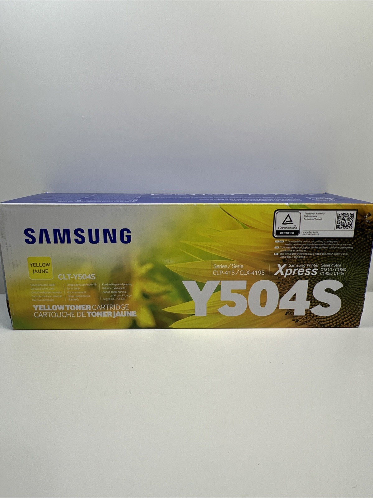 Samsung CLT-Y504S Yellow Toner Cartridge for Xpress C1810 C1860 CLP-415 CLX-4195
