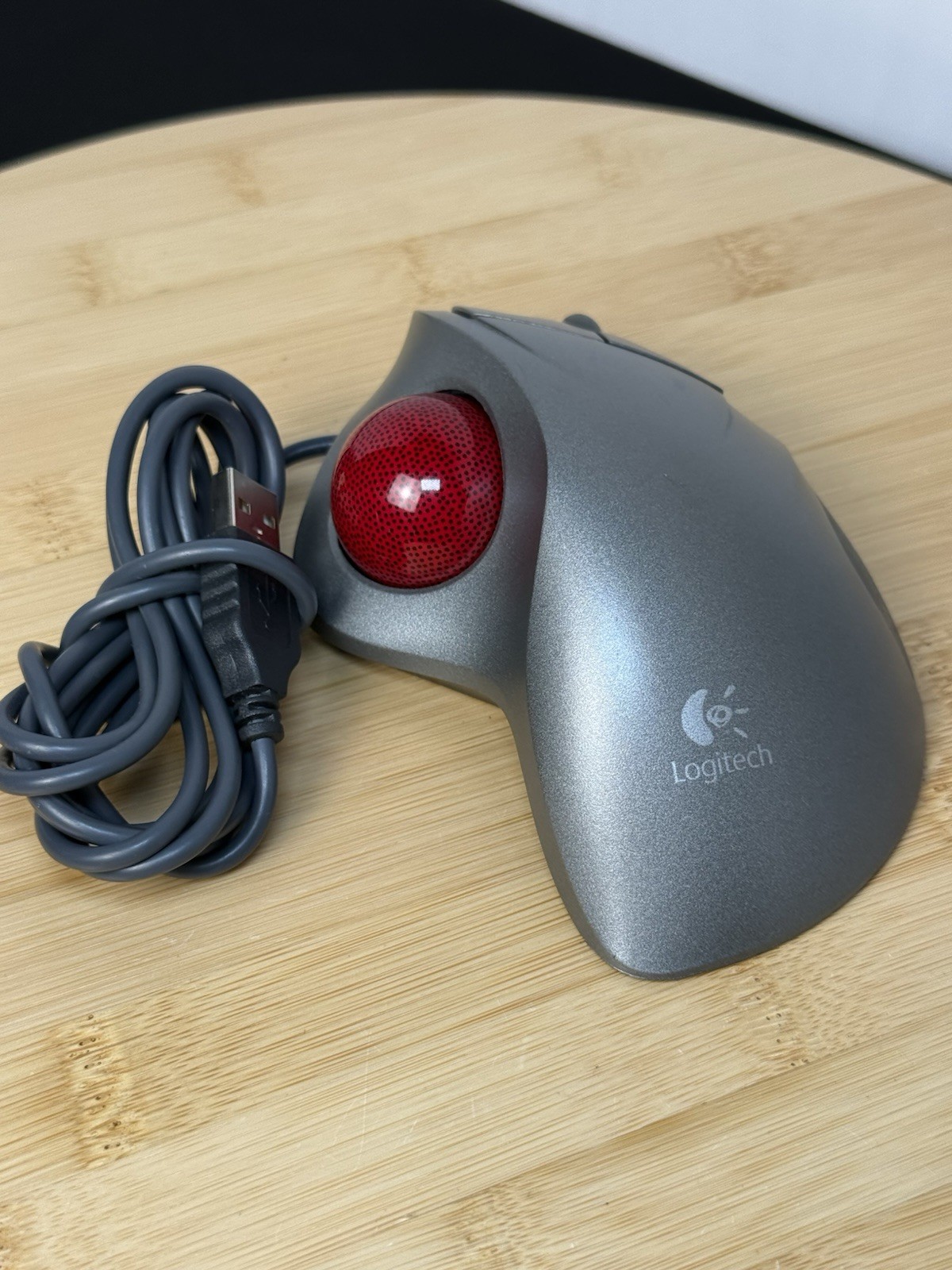 Logitech Trackman Wheel T-BB18 Trackball Marble Optical Mouse 804360-1000 Tested