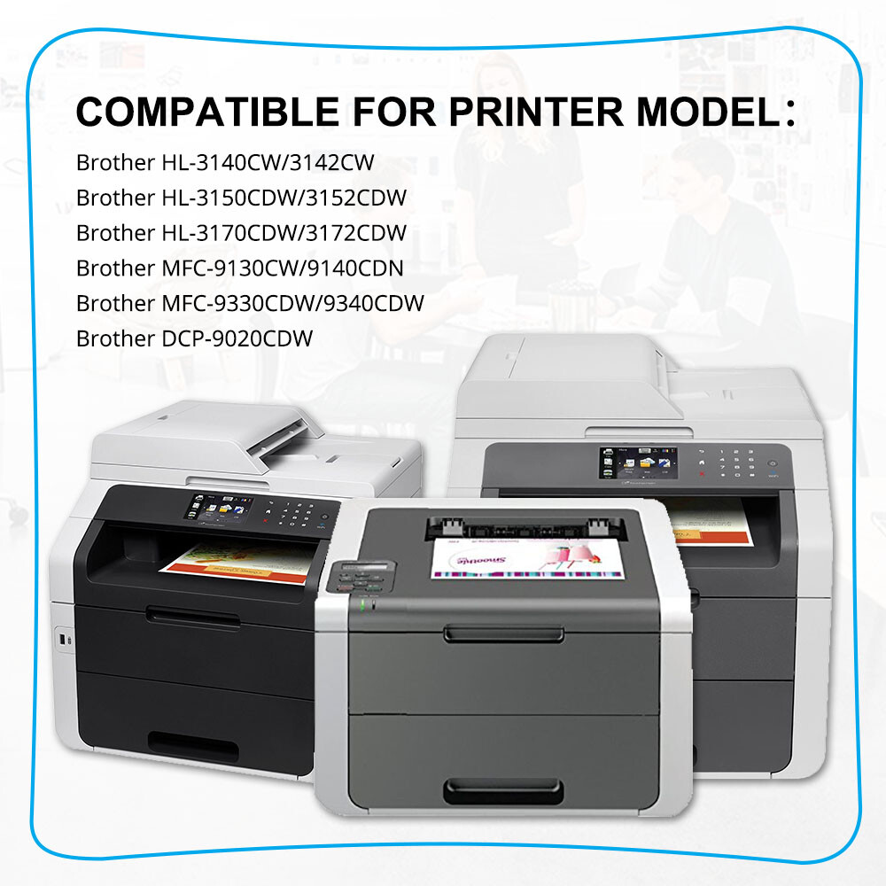 TN221 Toner Compatible With Brother TN-225 MFC-9130CW HL-3140CW HL-3170CDW Lot
