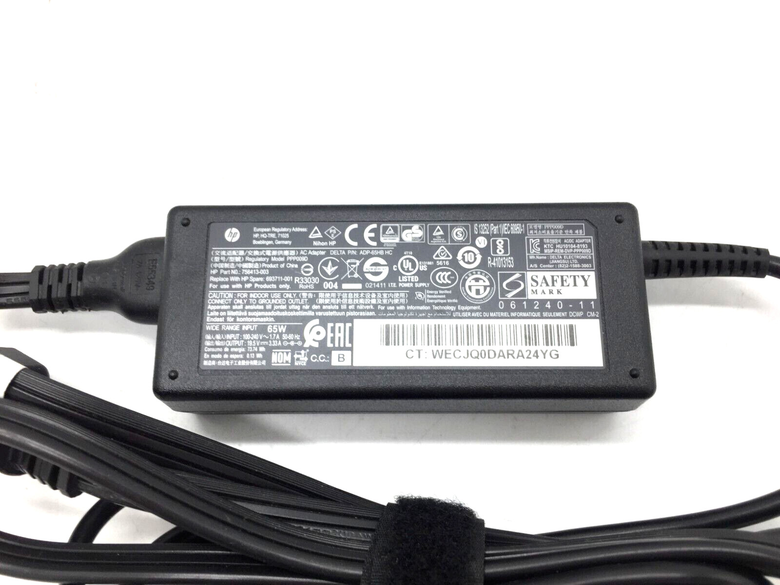 Genuine HP 65W EliteDesk Desktop Mini 705 800 G2 G3 G4 Power Supply AC Adapter