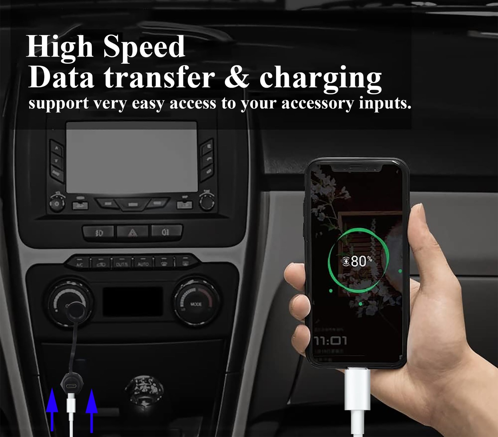 zdyCGTime Right & Left Angled 90 Degree USB Type-C to A 3.0 female 0.3M