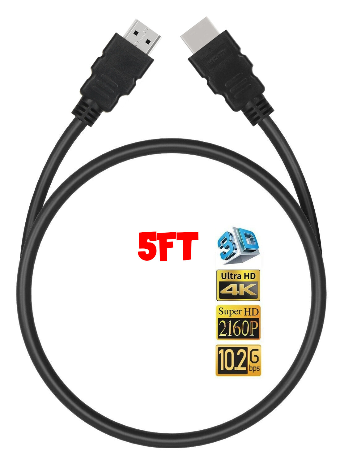 HDMI Cable 2.0 4K 3D HDTV PC XBOX ONE PS4 High Speed Plug 5 10 15 30 50 FEET LOT