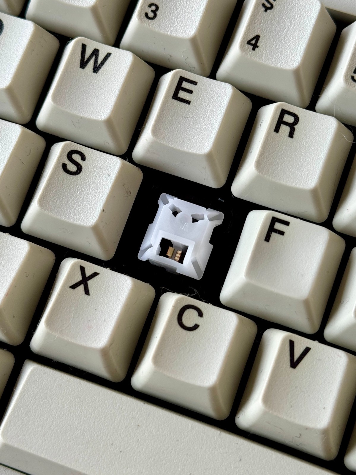 NOS – Televideo DEC-Style keyboard – HI-TEK 725 White (Space Invader switches)