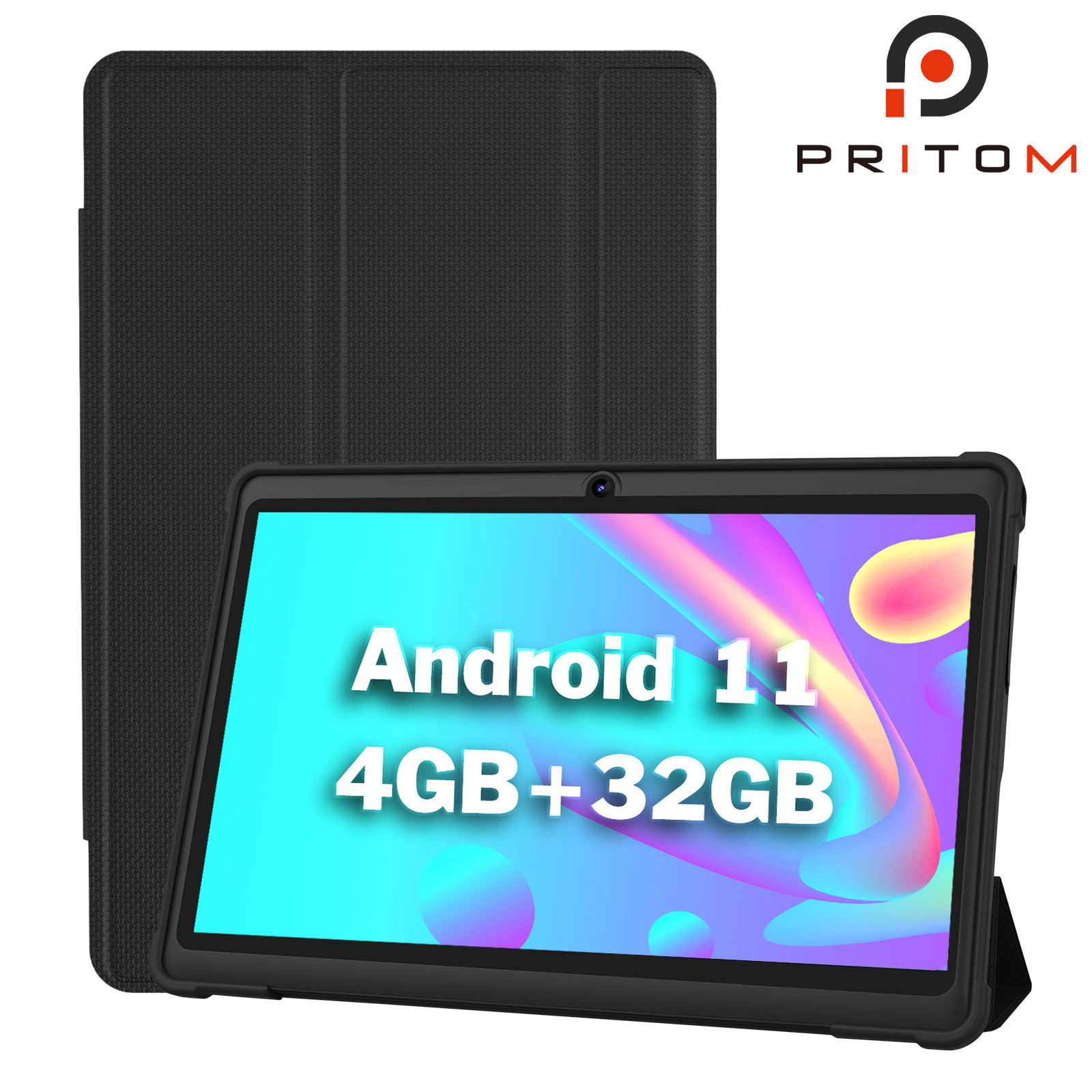 PRITOM 7 inch Tablet Android 11 PC Quad Core 4GB+32GB Pad 3000mAh Wifi NEW