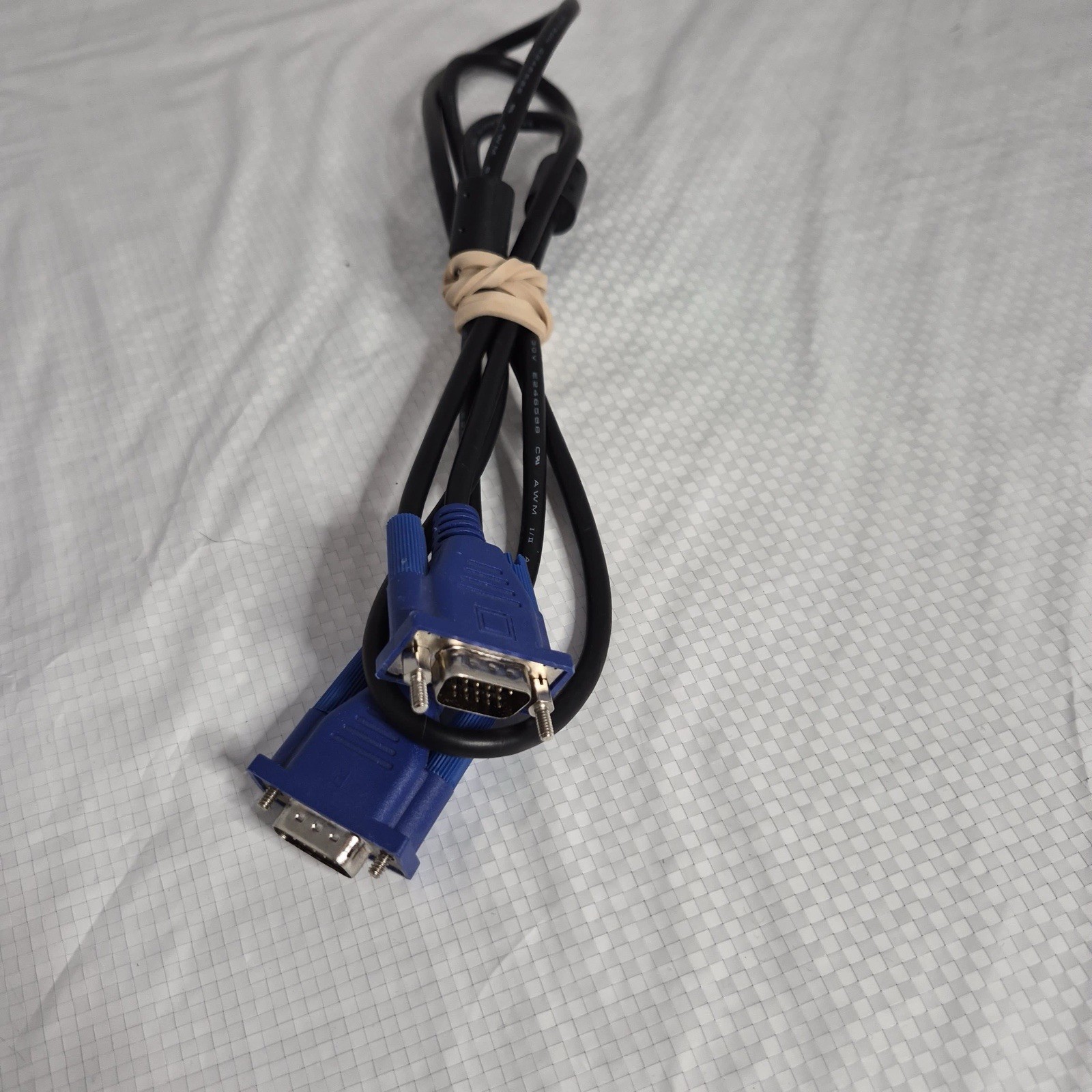 VGA/SVGA D-Sub Male to Male Monitor Cable Black Blue