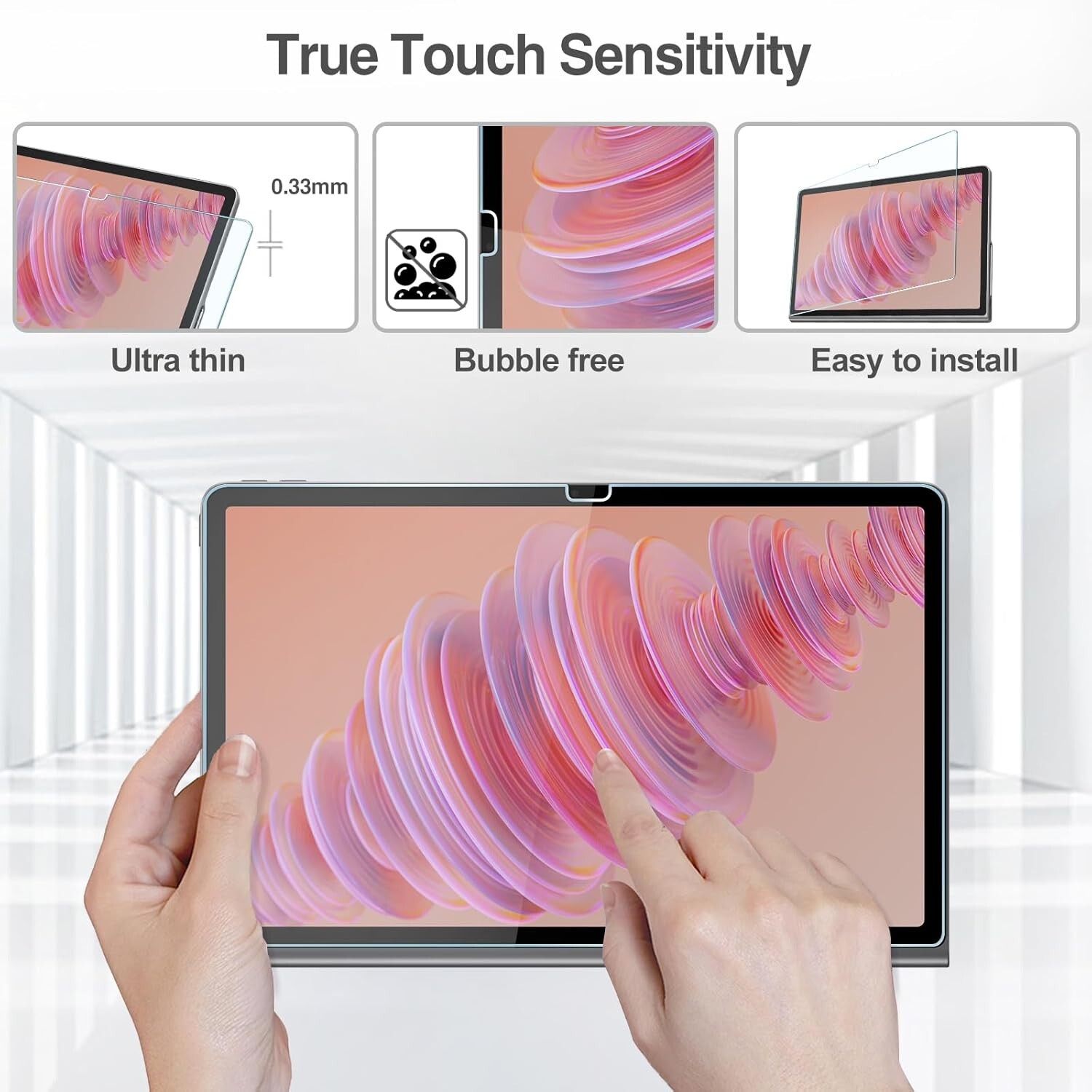2 Pack Glass Screen protector For Lenovo Tab 13″ 12.7″ 11.5″ 11″ 10″ 9″8″ tablet