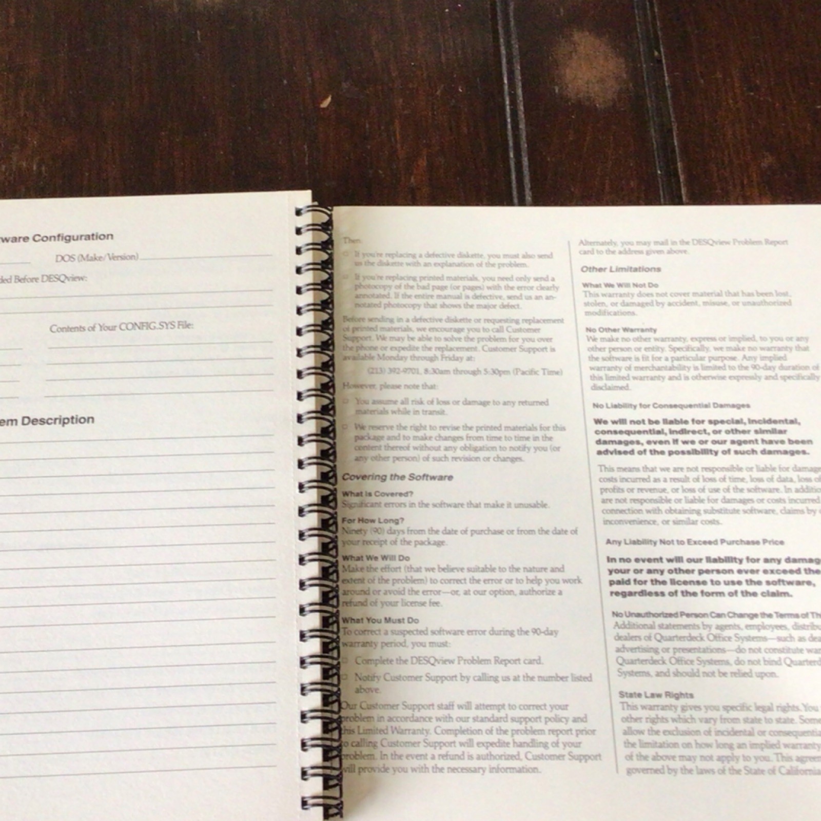 VINTAGE – Quarterdeck DESQview User Manual Computer Guide MPN 5003-002