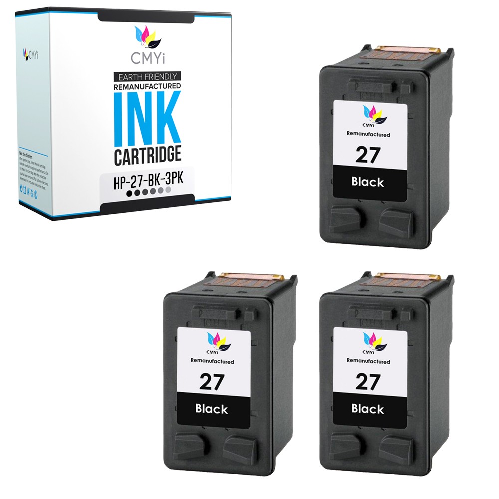 3-Pack Compatible Printer Ink 27 Cartridge for HP OfficeJet 4315 5600 5605 5610