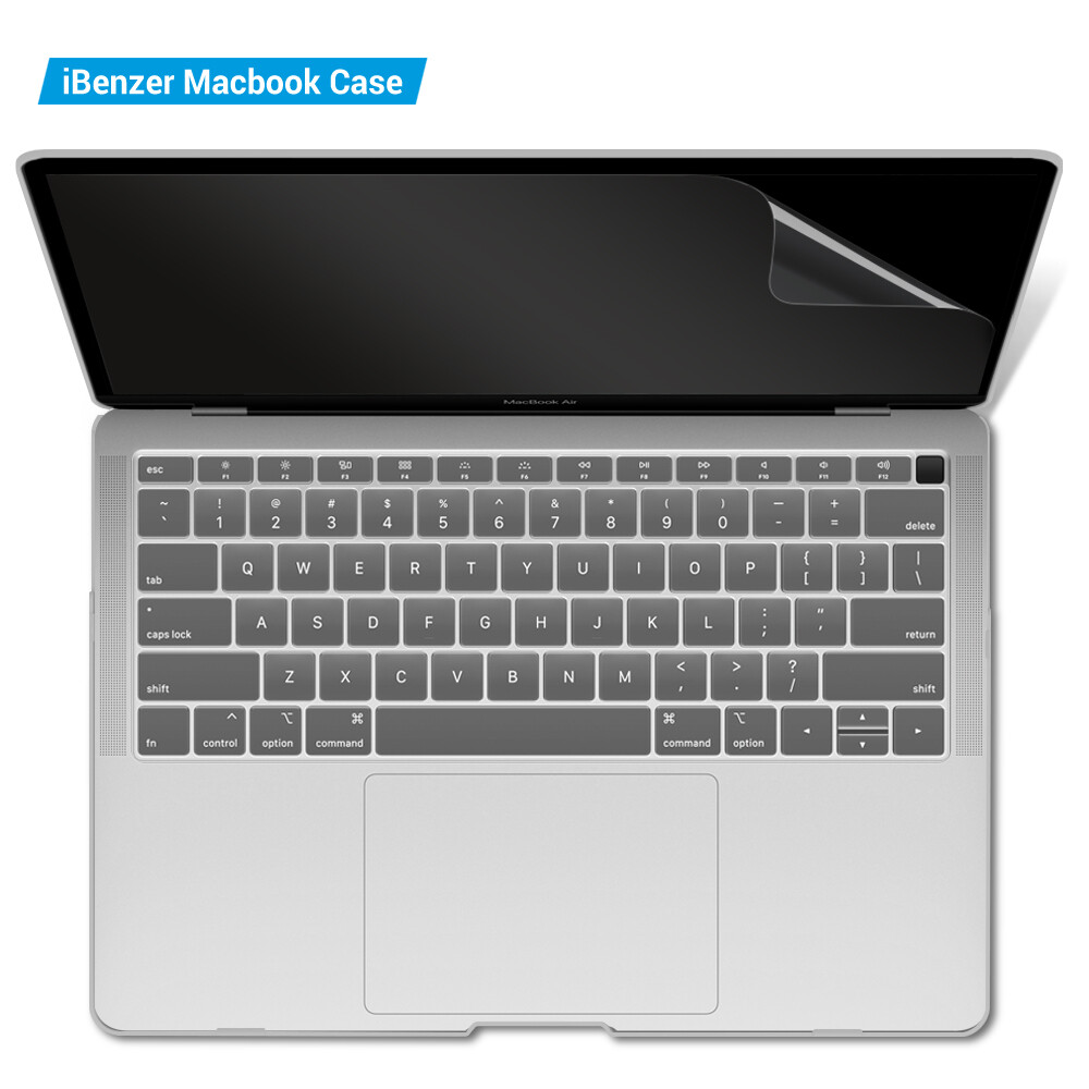 IBENZER MacBook Air 13″ Case M1 A2337 A2179 A1932, Keyboard Cover + Screen Film