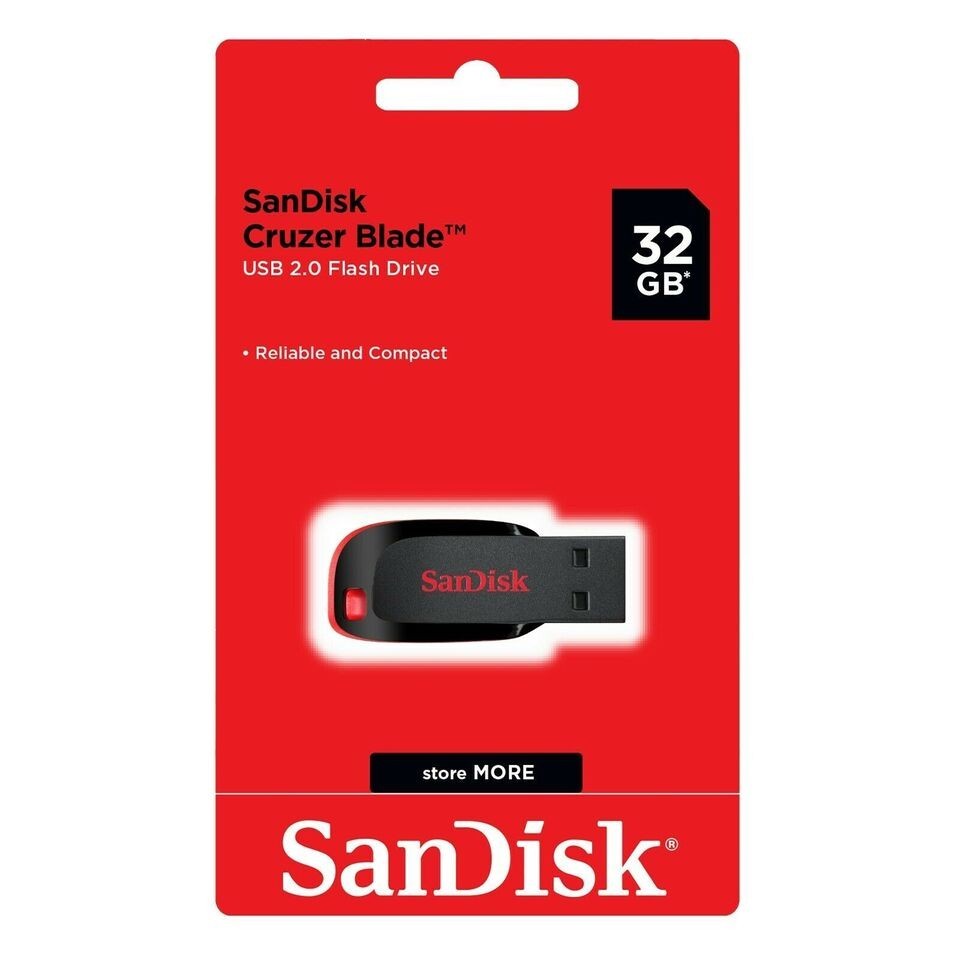 SanDisk Cruzer Blade 32GB USB Flash Drive SDCZ50-032G