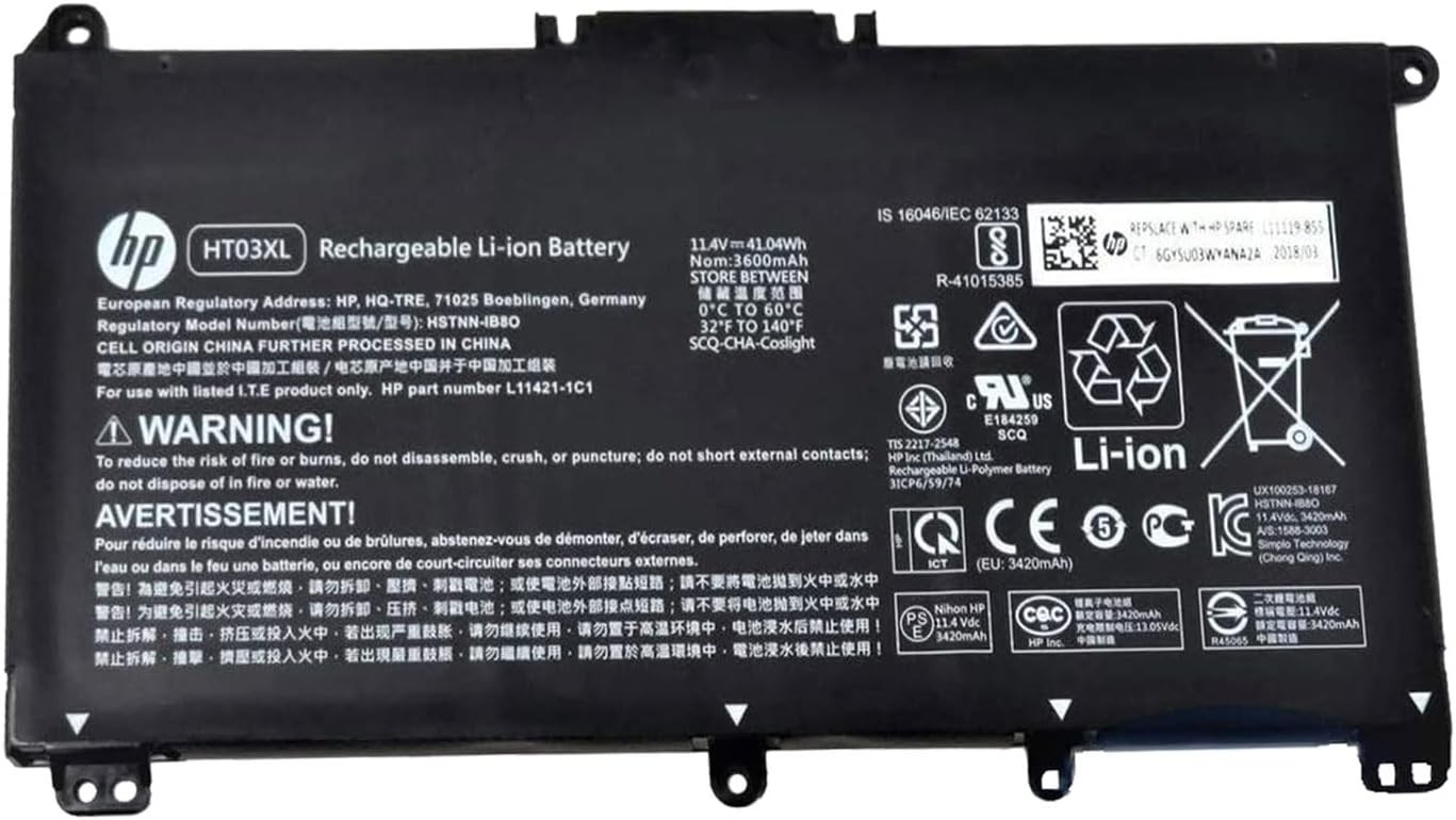 Lot OEM Genuine HT03XL Battery For HP Pavilion L11421-2C2 L11119-855 15-CS 15-DA