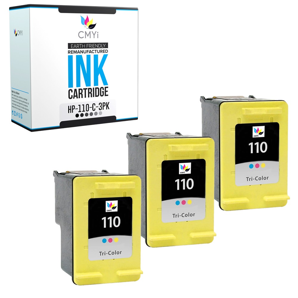 3-Pack Compatible 110 Printer Cartridges for HP PhotoSmart A630 A640 A710 A820