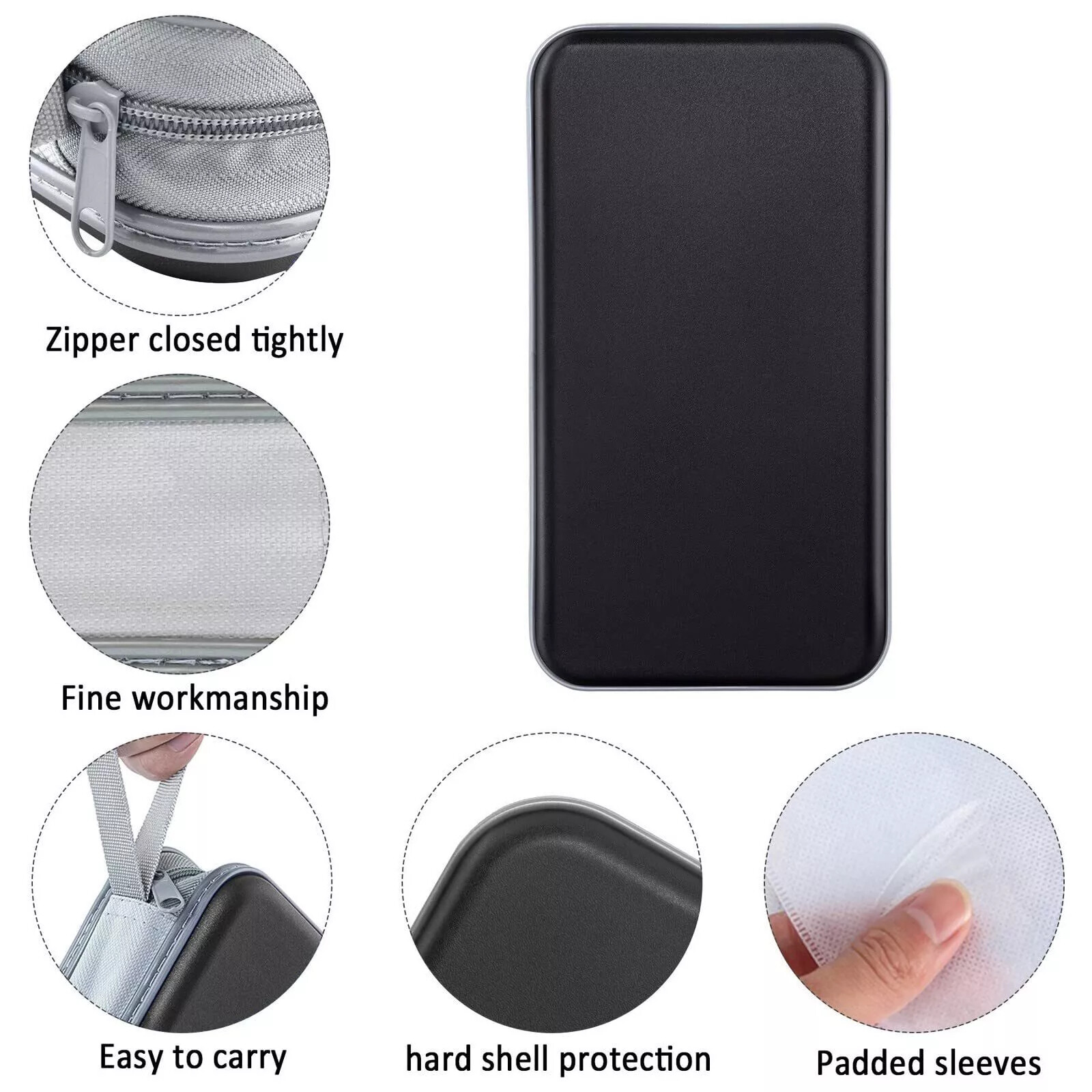 96 Disc CD Case Holder DVD Storage Wallet Bag Portable VCD Organizer Bag Black