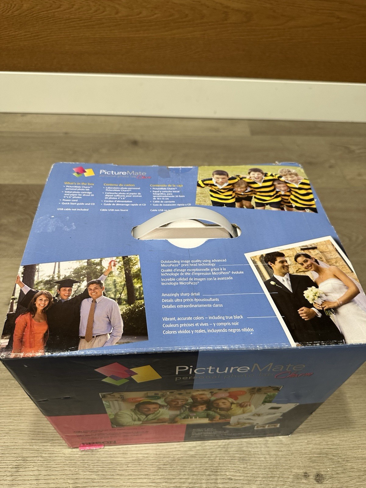 Epson PictureMate Charm PM225 Compact Photo Printer New Open Box Complete