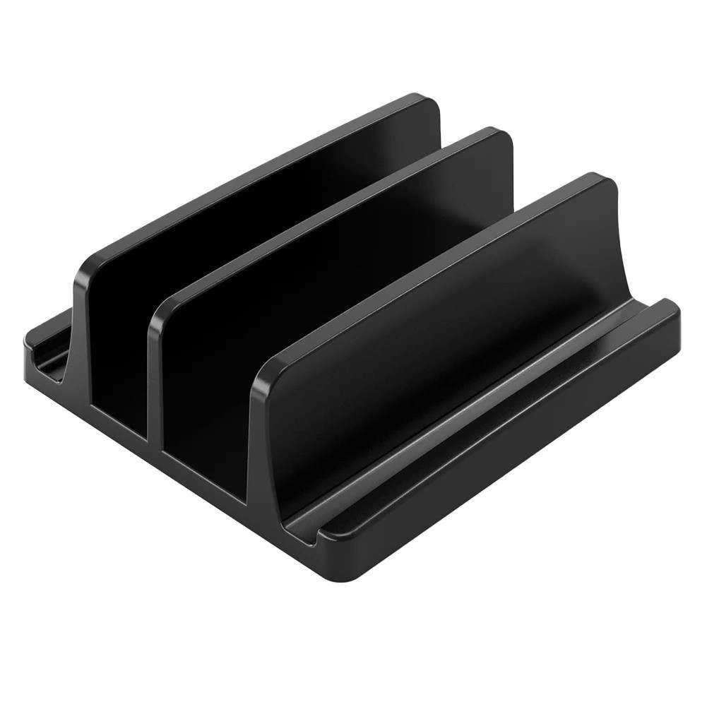 Vertical Laptop Stand Dual Slot Desk Holder Space Saving for MacBook Notebook