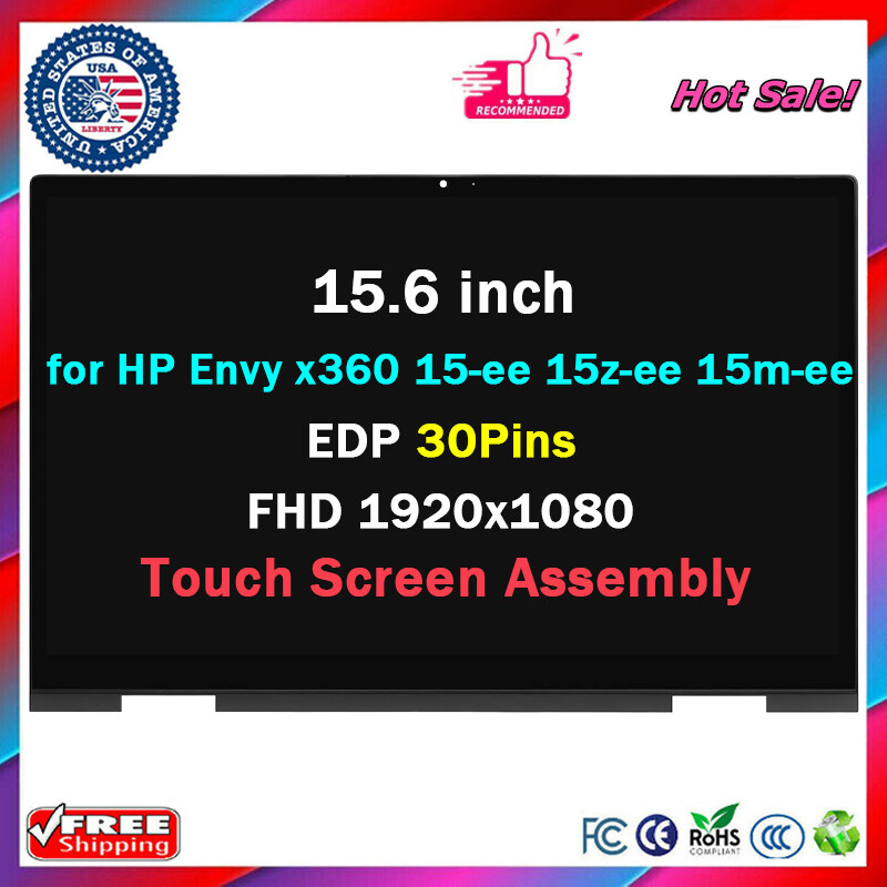 L93183-001 L93181-001 for HP Envy x360 15-ee 15m-ee0000 LCD TouchScreen Assembly