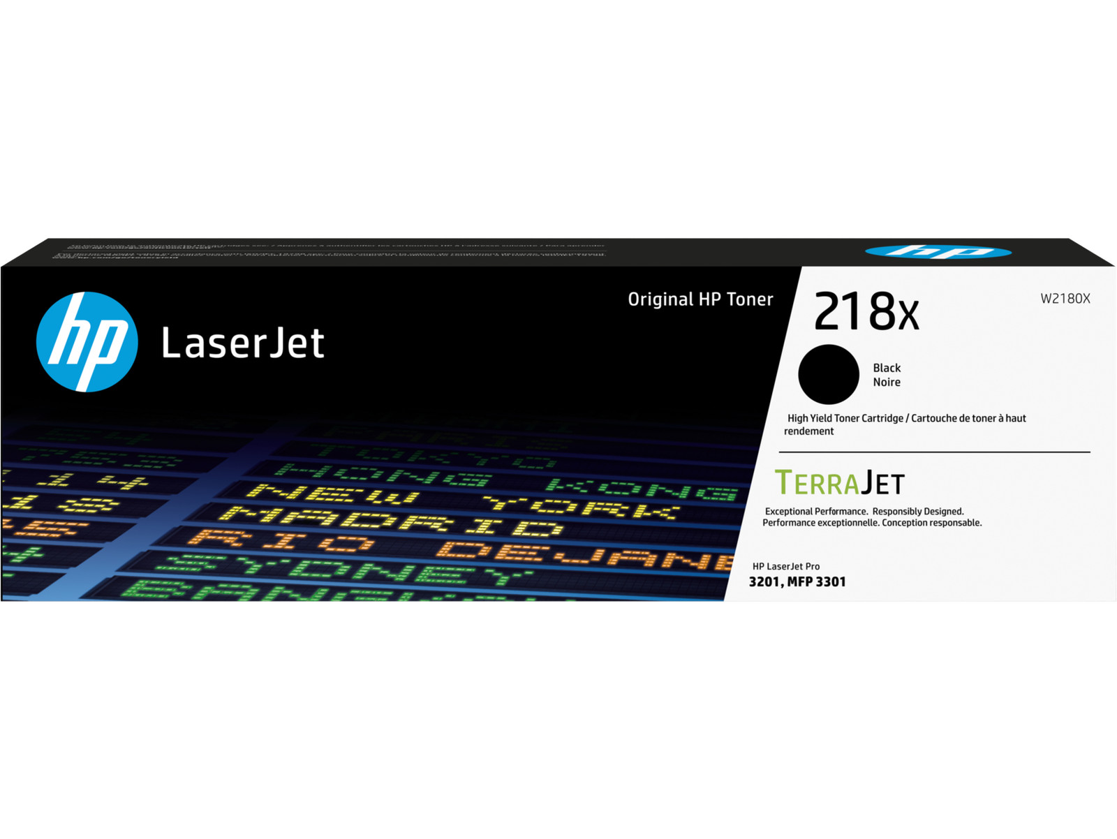 HP 218X High Yield Black Original LaserJet Toner Cartridge, ~3,200 pages black,