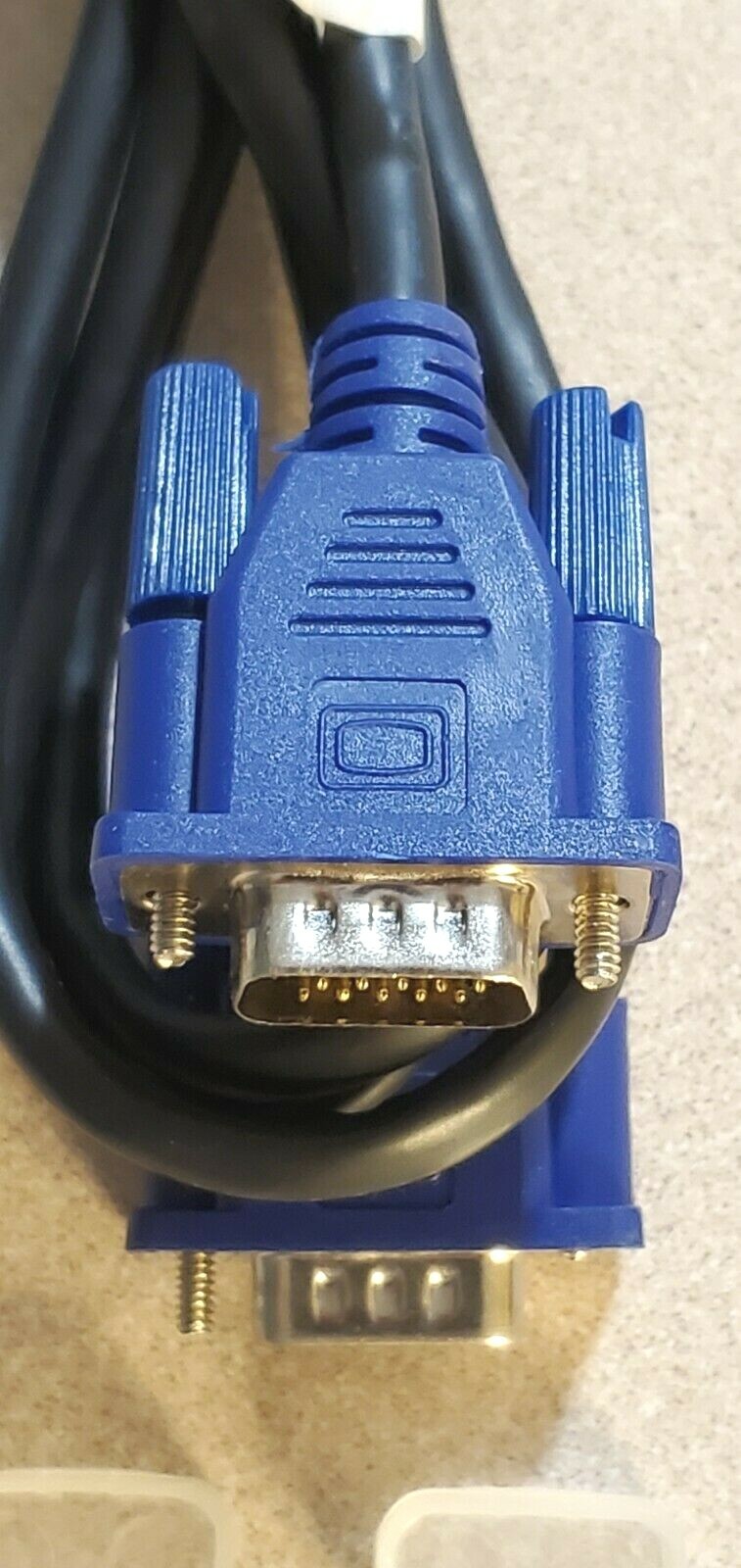 Qty. 2 – New 5 Ft. VGA / SVGA 15 Pin Cable Wire, Computer Monitor, Male = Male