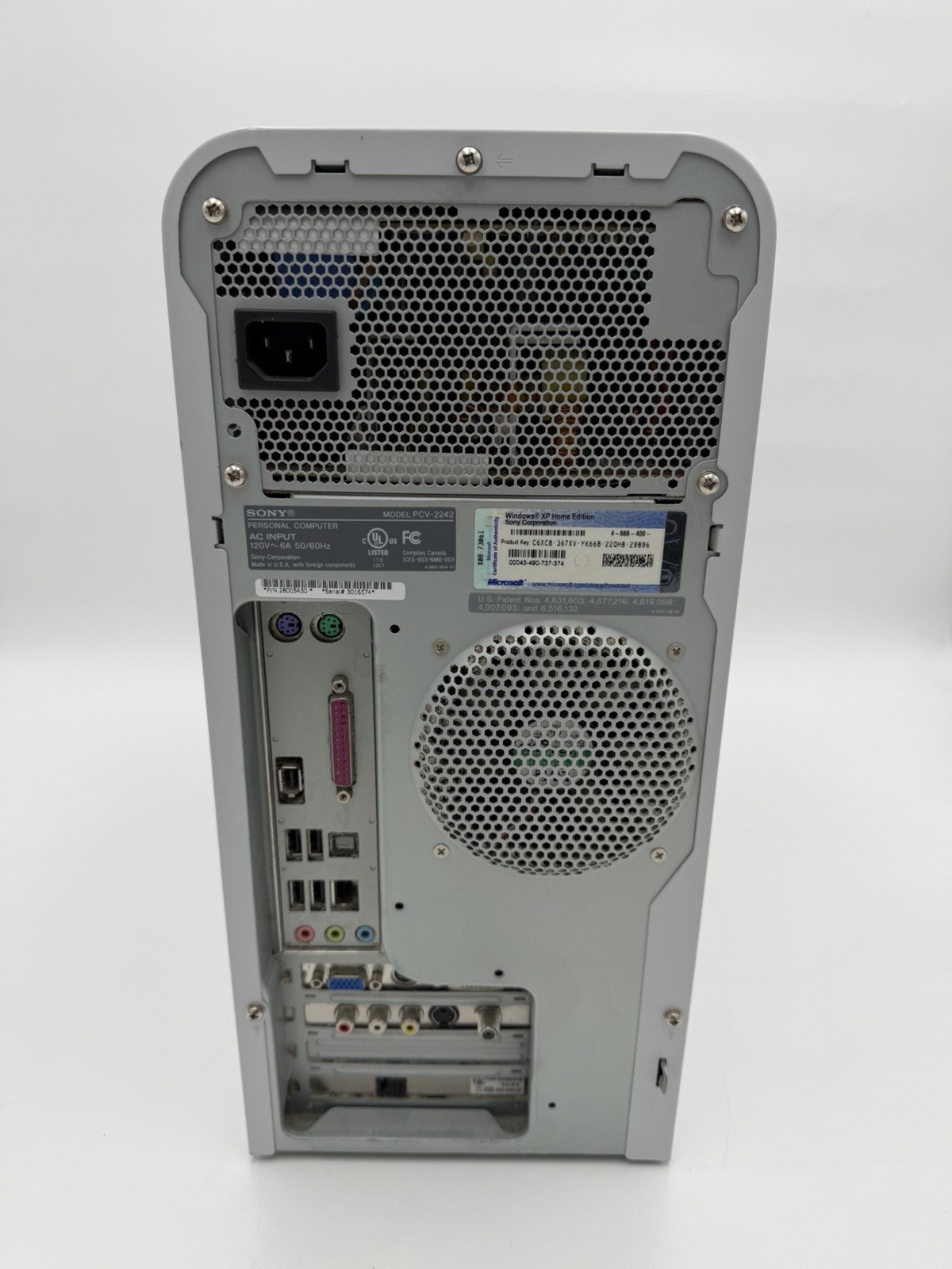 Vintage Sony VAIO PCV-2242 Intel Pentium 4 3.00 GHz 1.5 GB DDR Desktop Untested