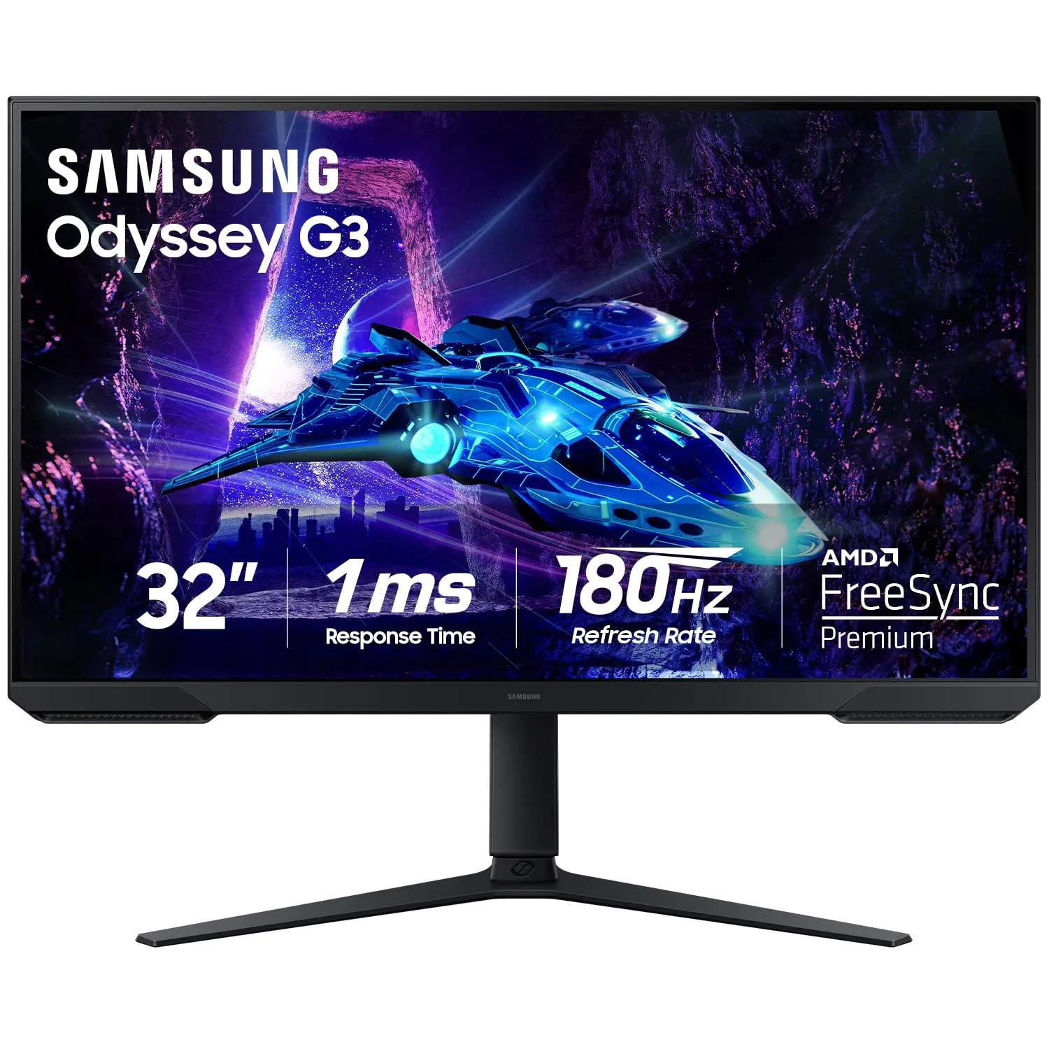 Samsung LS32DG302ENXZA 32″ Odyssey G3 FHD Gaming Monitor 1ms 180Hz FreeSync