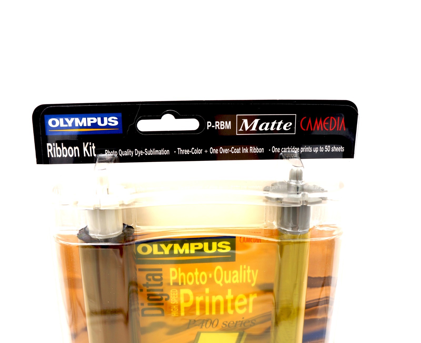 OLYMPUS P-400 Ribbon Kit Matte 200863 Print 50 Sheets P-RBM 10/03 Camedia Ink