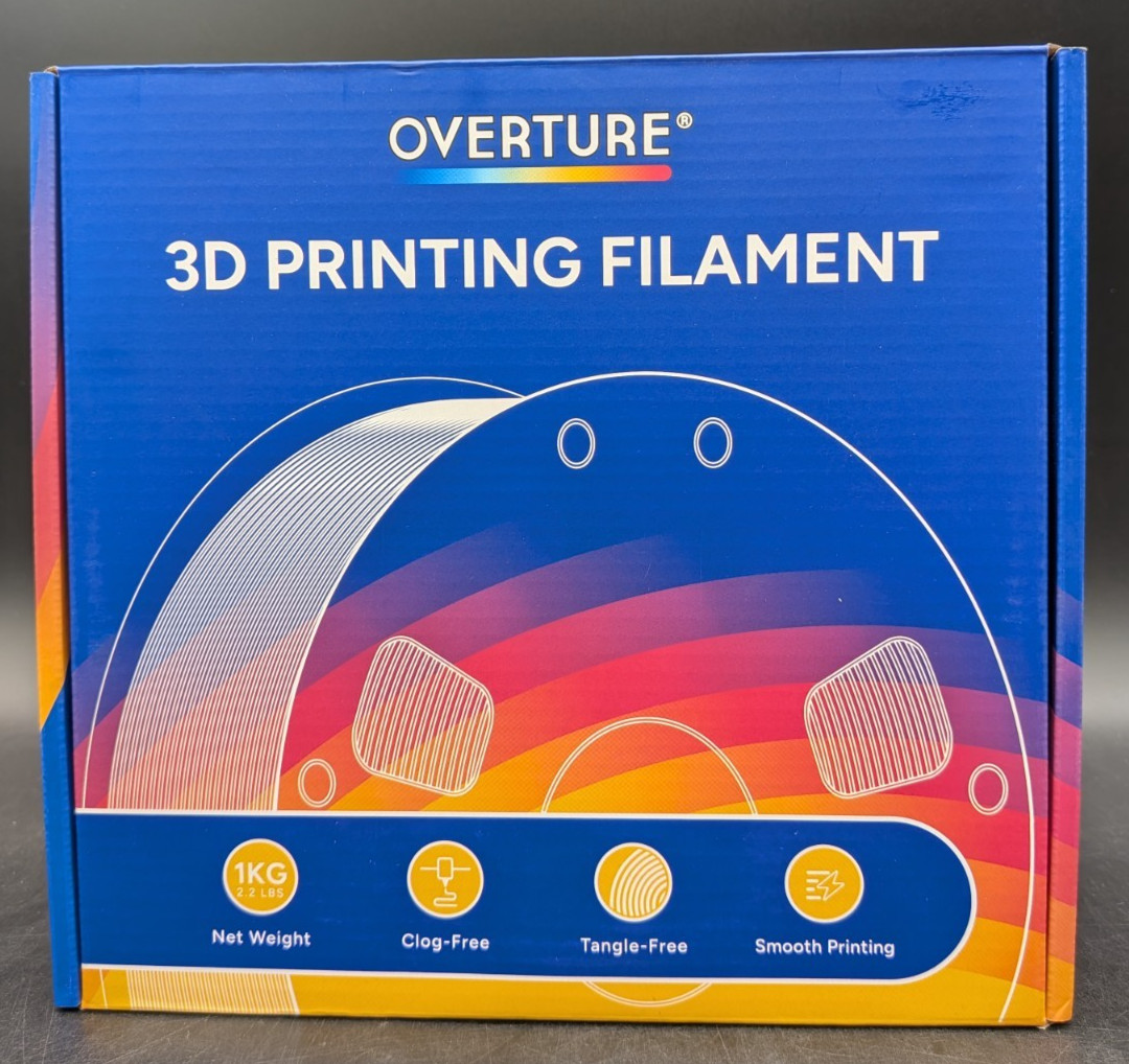 OVERTURE PLA Filament 1.75mm, Neatly Wound 3D Printer Filament 1kg Spool