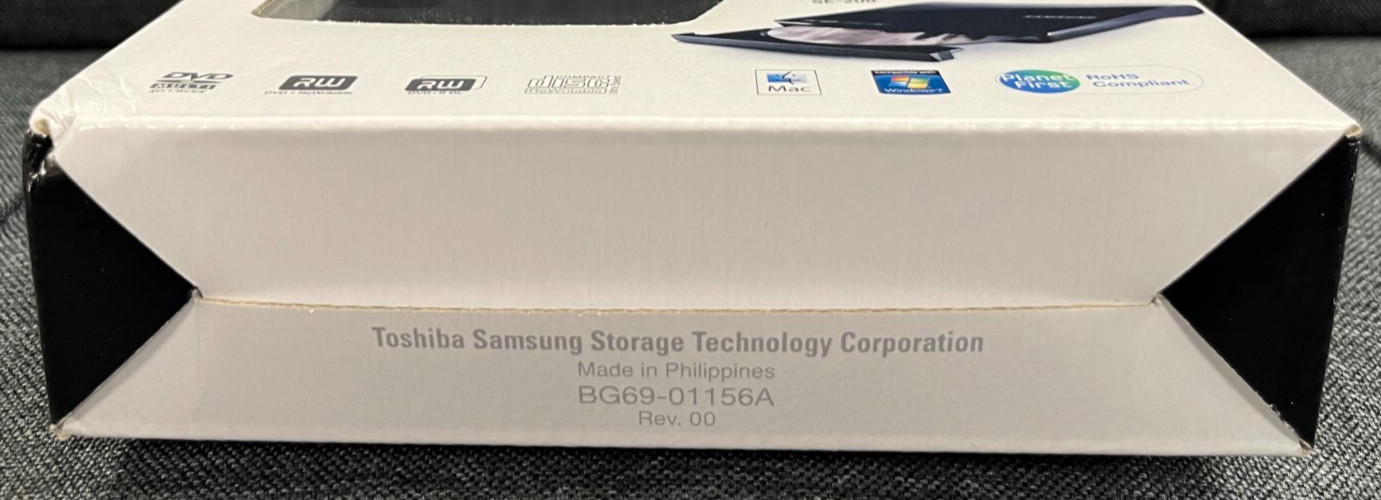 Samsung Super WriteMaster Slim Portable DVD Writer USB 2.0 #SE-208AB/TSBS New