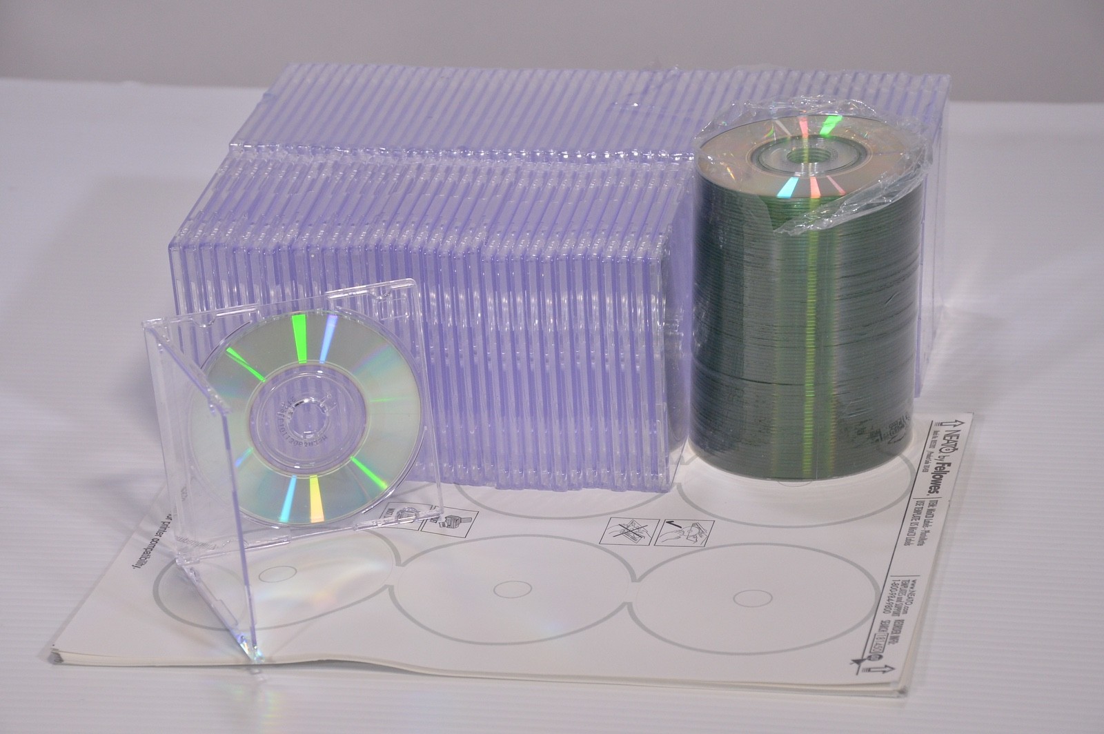 Lot of 70 Blank Mini CD-R’s | Silver Top | Mini Jewel Cases | Open Box New Stock