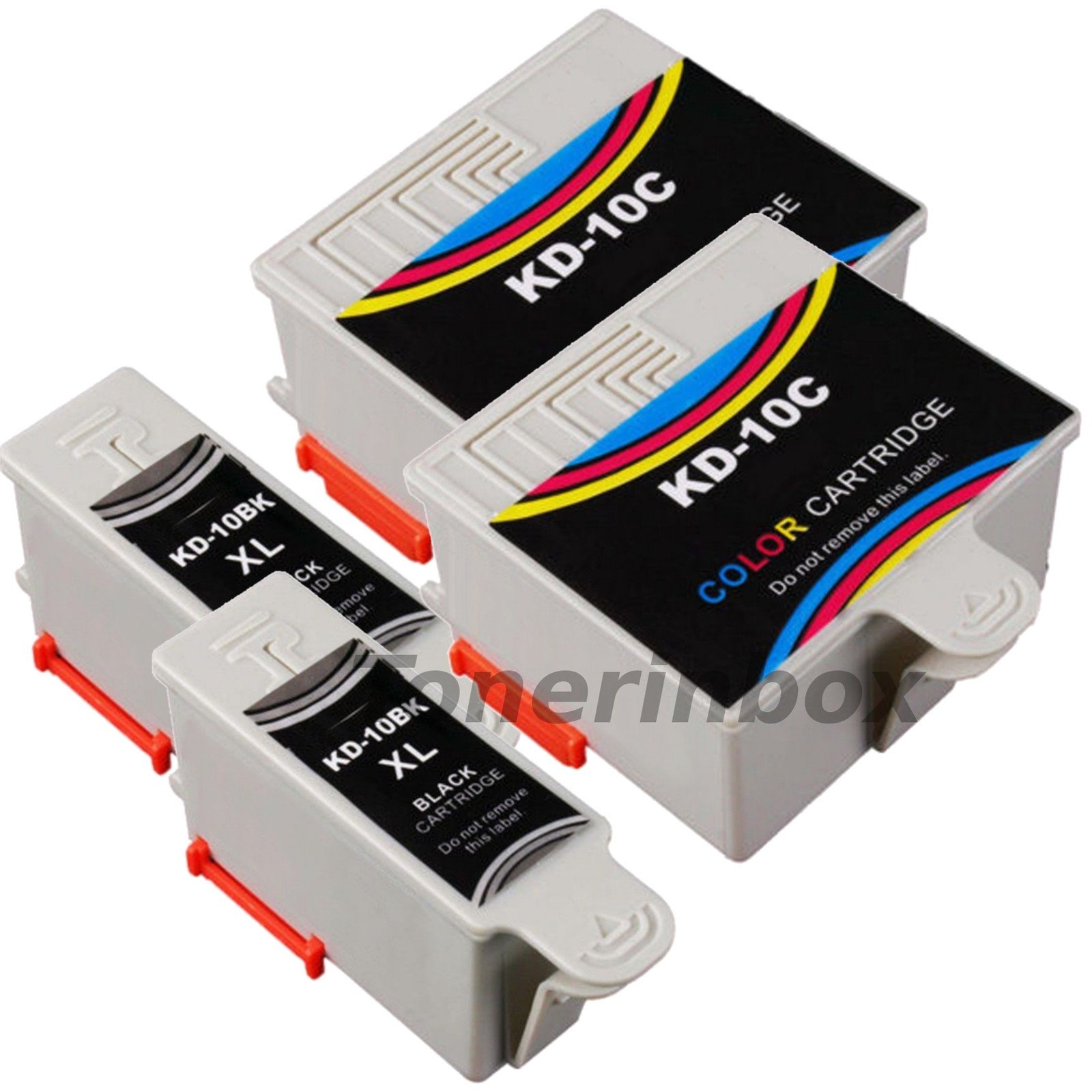 4 Pack 10B 10C #10 Compatible Ink Cartridges For Kodak ESP 3 5 7 9