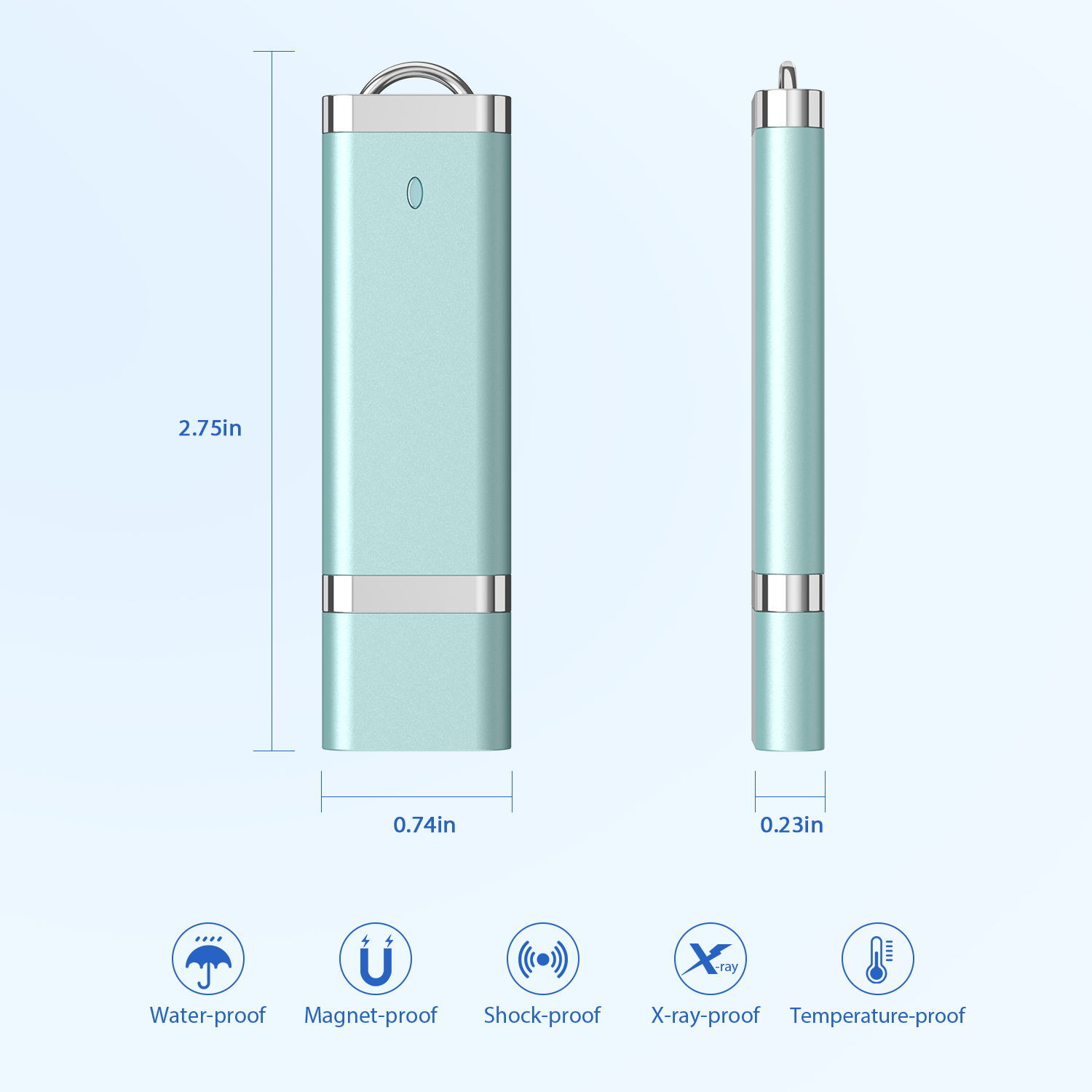 Kootion USB 2.0 32GB 3PCS USB Flash Drive Memory Storage Thumb Drive Mixed Color