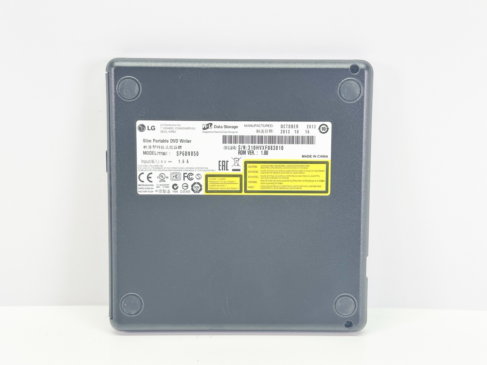 LG SP60NB50 Slim Portable DVD writer w/Cable SP60NB50 Free Shipping
