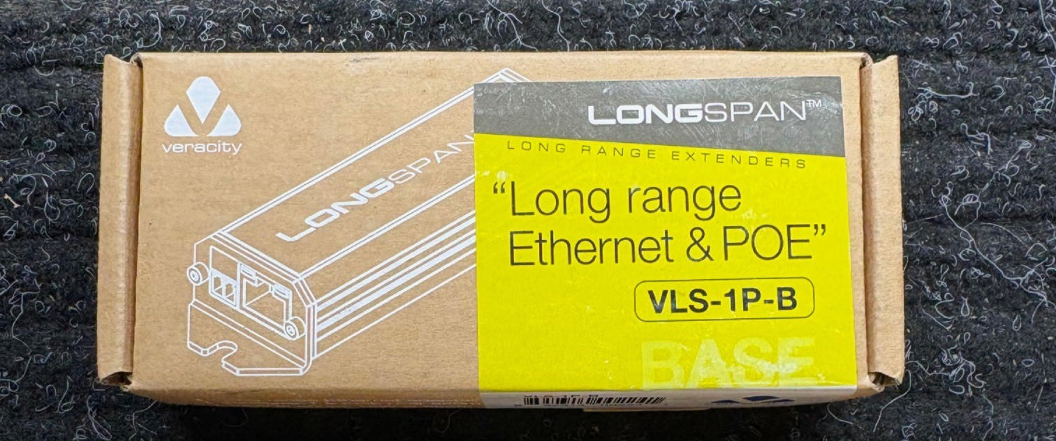 Veracity LONG RANGE ETHERNET & POE (VLS-1P-B) BASE UNIT NEW IN BOX