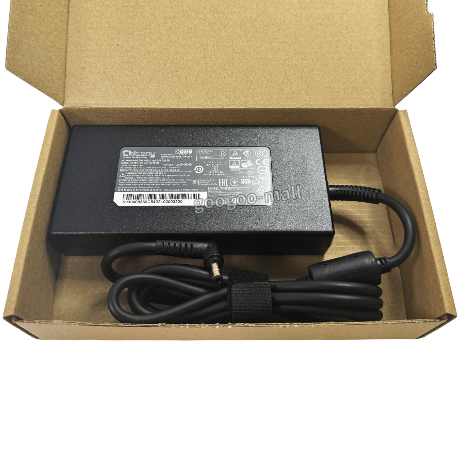 New Original A17-230P1B 230W Chicony AC Adapter Charger for MSI GE66 Raider 10UG