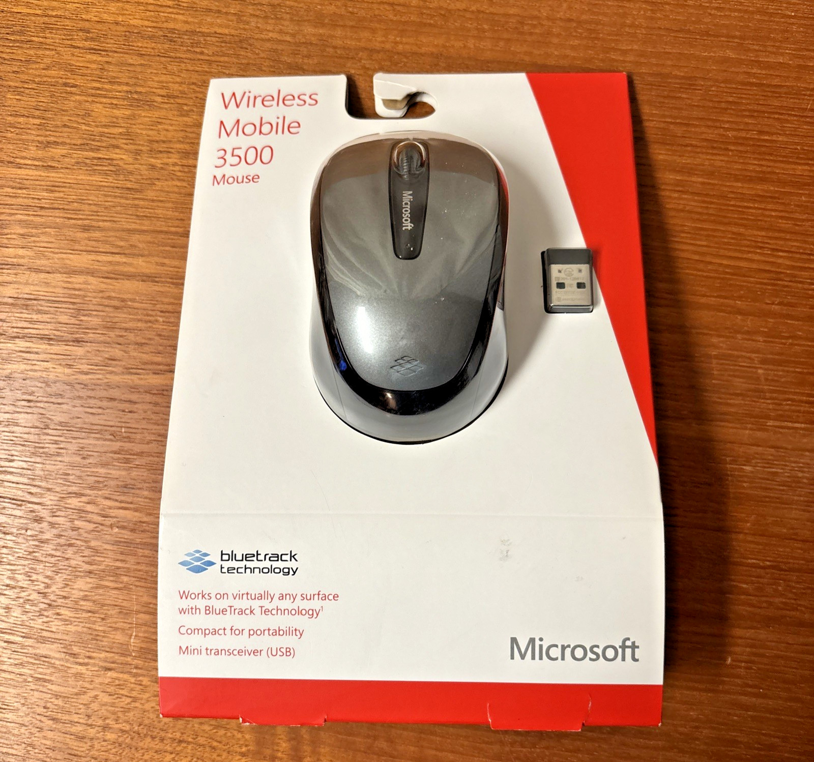 Microsoft Wireless Mobile Mouse 3500 BlueTrack USB NIB Factory Sealed
