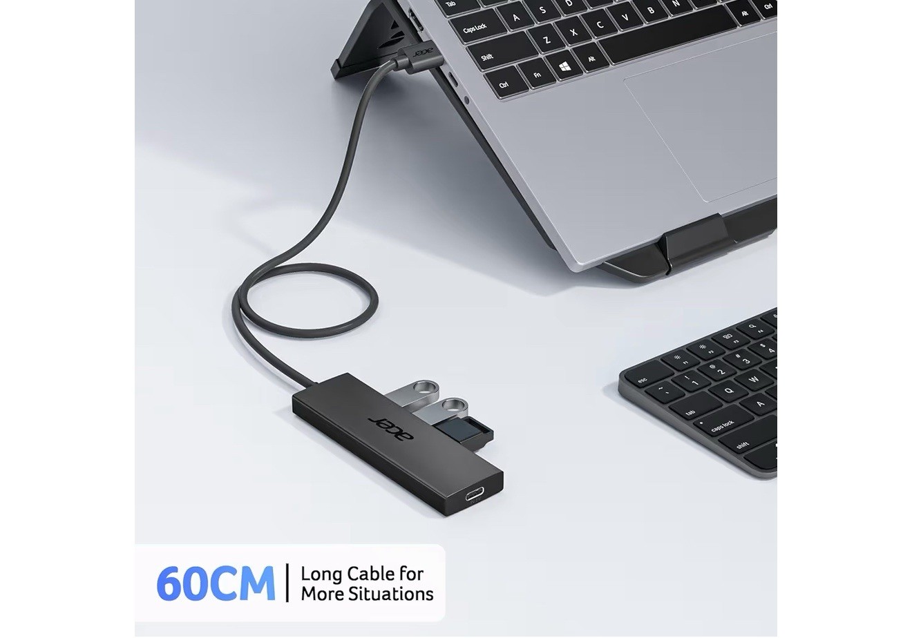 Acer USB Hub 4 Ports, Multiple USB 3.0 Hub, USBA Splitter for Laptop W Type C