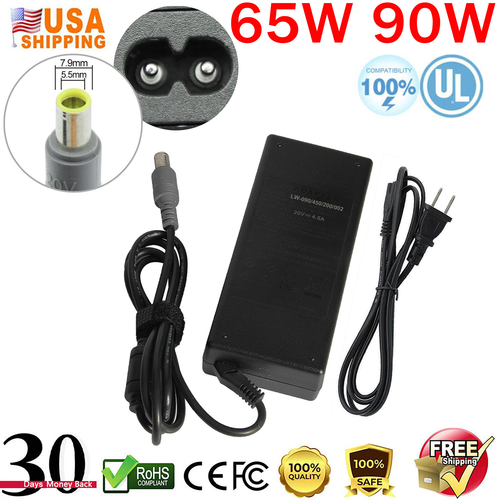 For Lenovo ThinkPad Edge E420 E220S E420S E520 E530 AC Adapter Laptop Charger