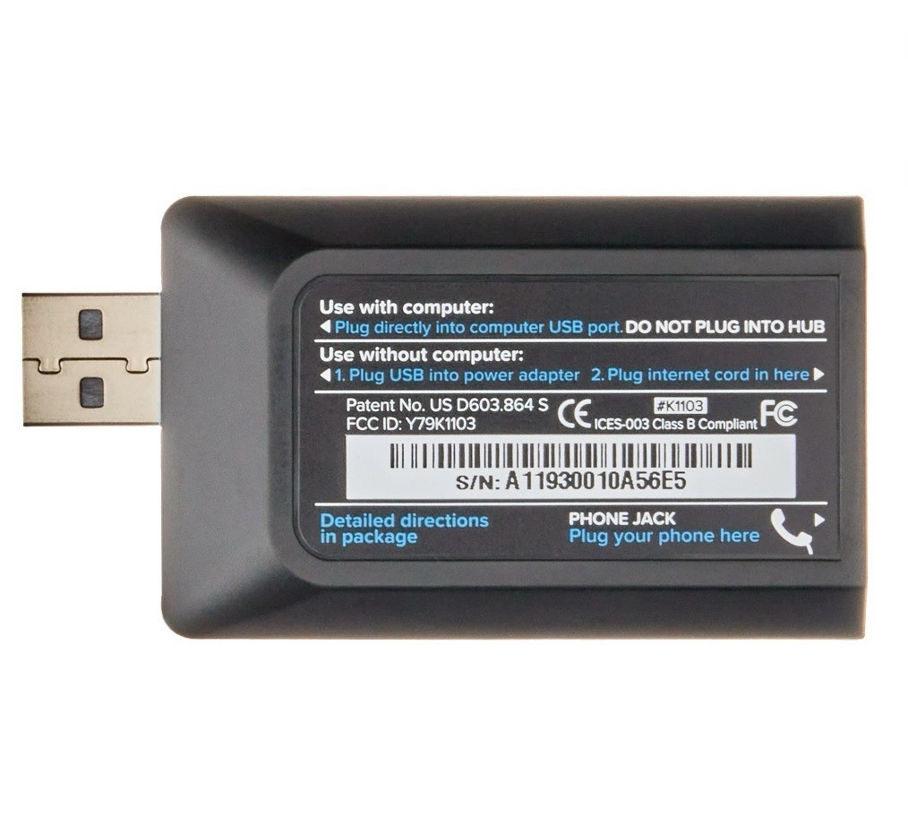 magicJack VOIP Adapter – Unlimited US & Canada Calls No Monthly Fees