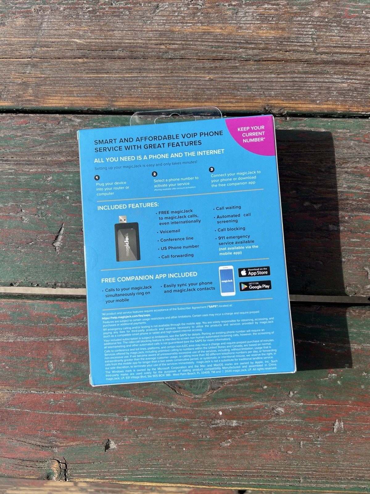 magicJack VOIP Adapter – Unlimited US & Canada Calls No Monthly Fees