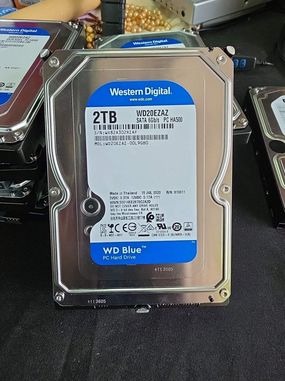 WD20EZAZ-00L9GB0 S/N: WXB2D WESTERN DIGITAL 2TB THAILAND July 2020