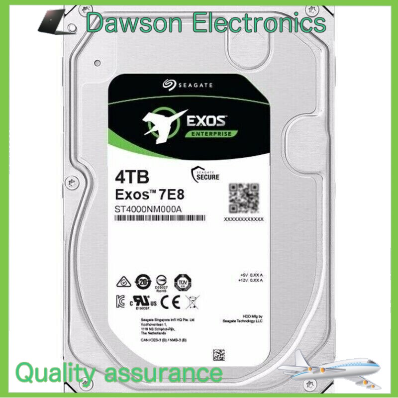 Seagate Exos ST4000NM000A 4TB 7E8 7.2K 6Gb/s 256MB 3.5″ 2HZ100 SATA Hard Drive