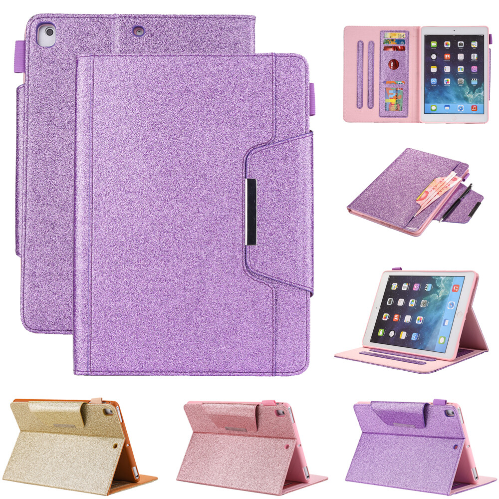 Glitter Case For Apple iPad 9.7″ 5/6th Gen 10.2″ 7/8/9th Gen Folio Stand Cover